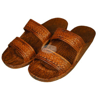 Classic Light Brown “Hawaiian Jandals” Pali Hawaii Jesus Sandals - sandal