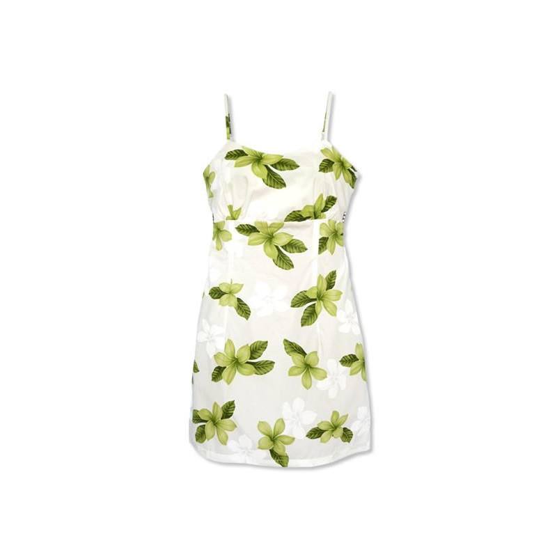 Delight Green Short Hawaiian Skinny Strap Floral Dress Delight Green Short Hawaiian Skinny Strap Floral Dress