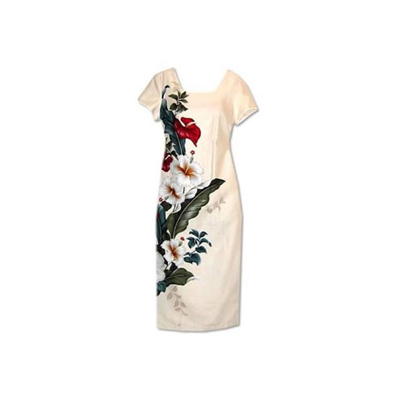 knee length dresses for ladies Malampa Fiji Day Family Matching Off Shoulder Long Sleeve Dress and Hawaiian  Shirt Vanuatu Sand Drawing main image 1