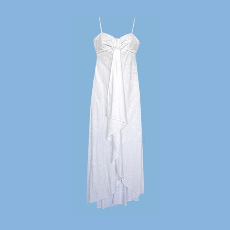 Ulu White Hawaiian Pele Wedding Dress