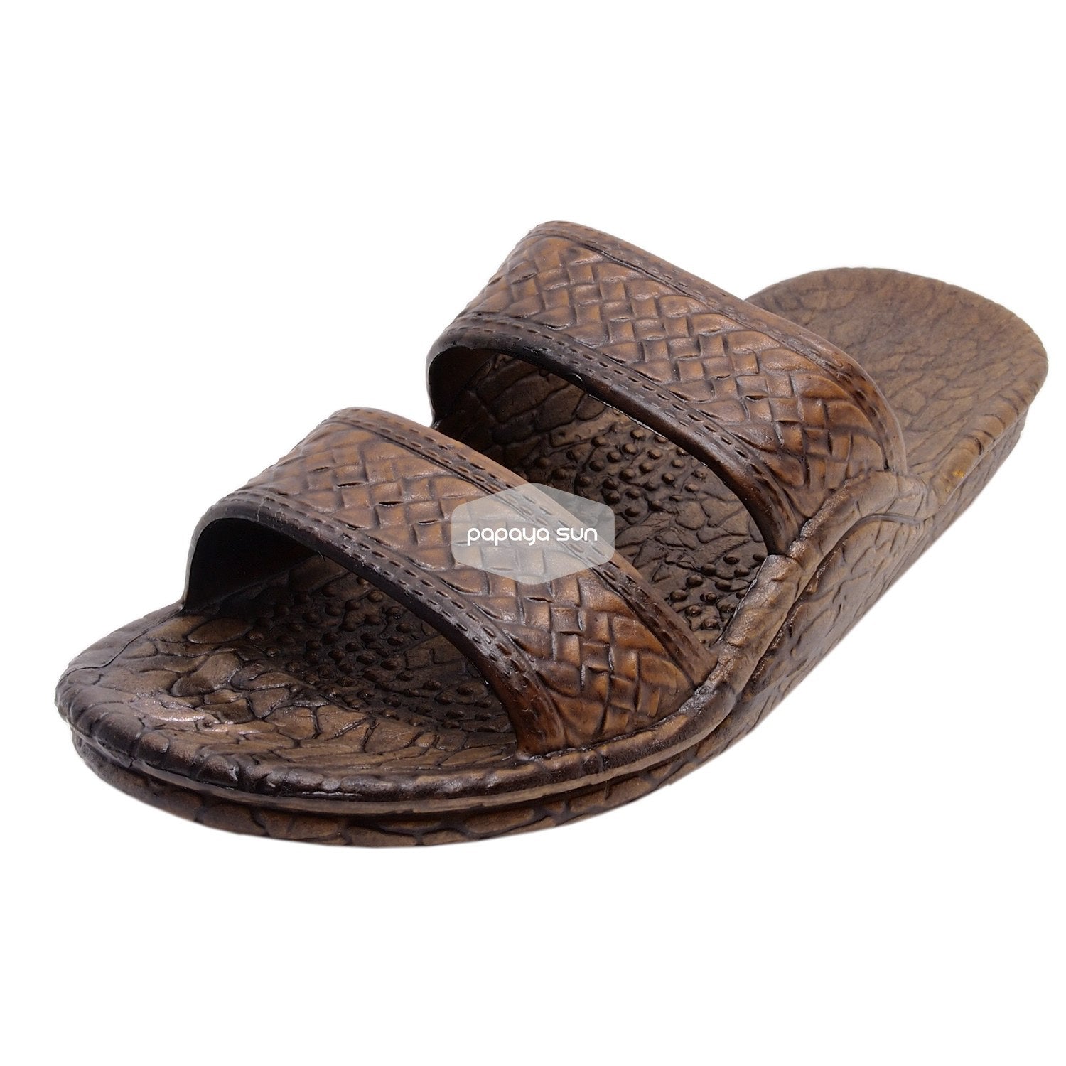 Classic Dark Brown “Hawaiian Jandals” Pali Hawaii Jesus Sandals - PapayaSun