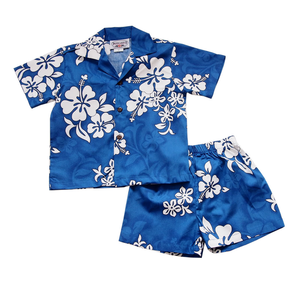 Lavahut - Pineapple Blue Hawaiian Boy Shirt 4 / Blue
