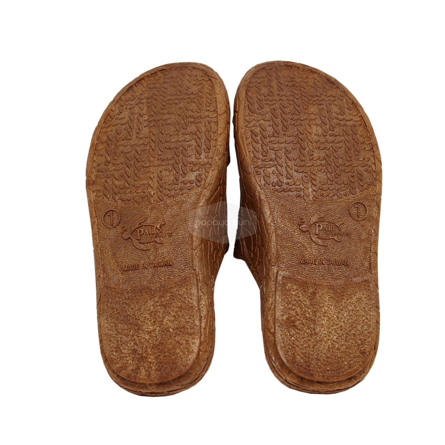 brown rubber jesus sandals