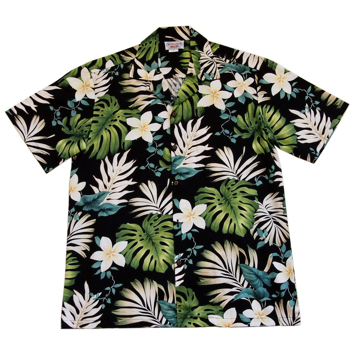 Amazon Black Cotton Aloha Sport Hawaiian Print Shirt - PapayaSun