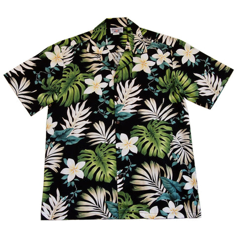 Green Hawaiian Cotton Aloha Sport Shirt
