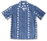 Cabana Blue Hawaiian Cotton Aloha Sport Shirt - PapayaSun