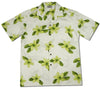 Delight Green Hawaiian Cotton Aloha Sport Shirt - PapayaSun