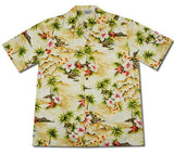 Maize Cream Hawaiian Cotton Aloha Sport Shirt - PapayaSun