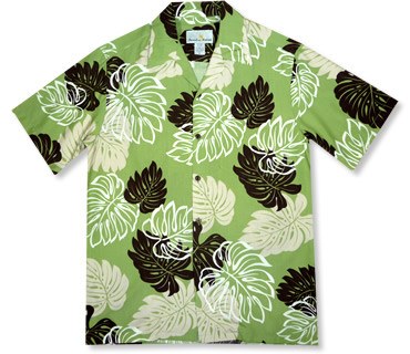 Surfers Green Hawaiian Rayon Aloha Camp Shirt - PapayaSun