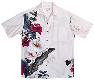 Sweetheart Cream Hawaiian Rayon Aloha Camp Shirt - PapayaSun